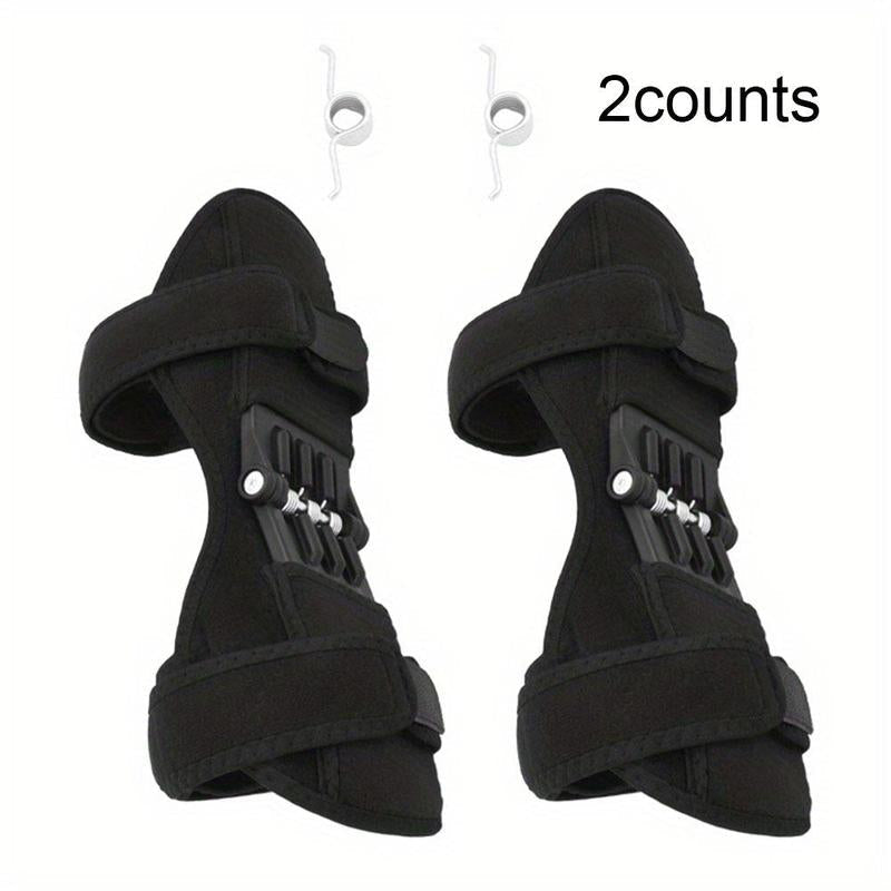 Knee Support Brace with 4 Springs, Knee Brace for Men & Women, Leg Protector, Universal Sports Knee Pads for Running Jogging Cycling