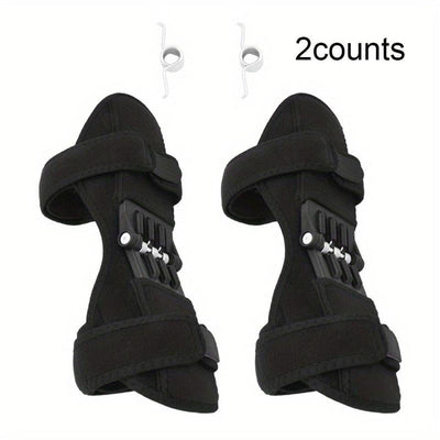 Knee Support Brace with 4 Springs, Knee Brace for Men & Women, Leg Protector, Universal Sports Knee Pads for Running Jogging Cycling