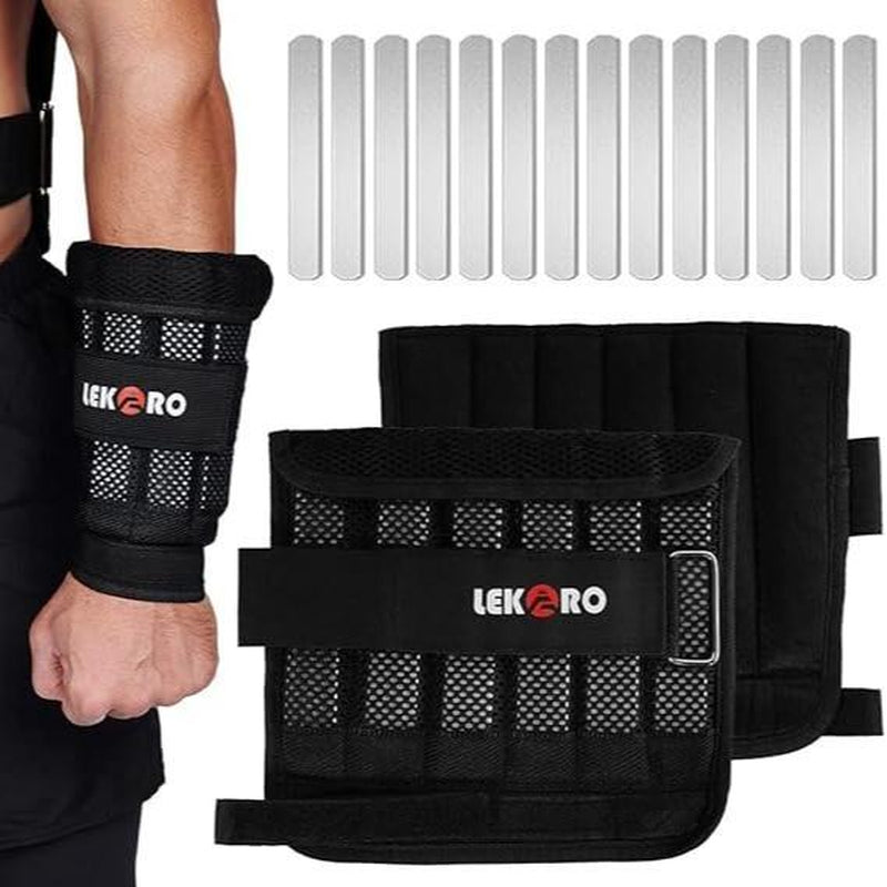 Wrist Arm Weights, Adjustable Wrist Weights, Removable Wrist Ankle Weights for Men Women, for Fitness, Walking, Jogging, Workout, Running, 1Pair 2 Pack,Outdoorfun