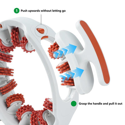 Soulyis Cellulite Manual Push-Pull Roller - Thigh, Calf, Waist Push-Pull Tool - Deep Tissue Pain Relief, Body Sculpting, Anti-Inflammation and Fast Recovery, Pilates Equipment