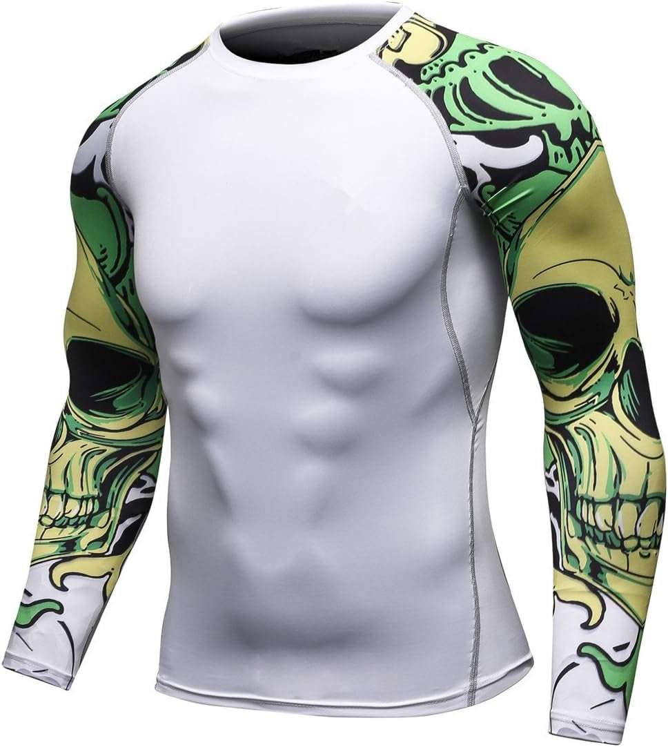 Men's Slim Fit Long Sleeve Dry-Fit Compression Gym Shirt for Ultimate Performance