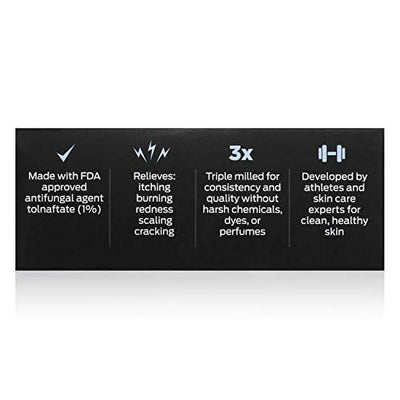 Defense Antifungal Bar Soap | Jock Itch, Ringworm, Athlete'S Foot, Skin Fungus | Medicated anti Fungal Treatment (One Bar with Snap-Tight Case)