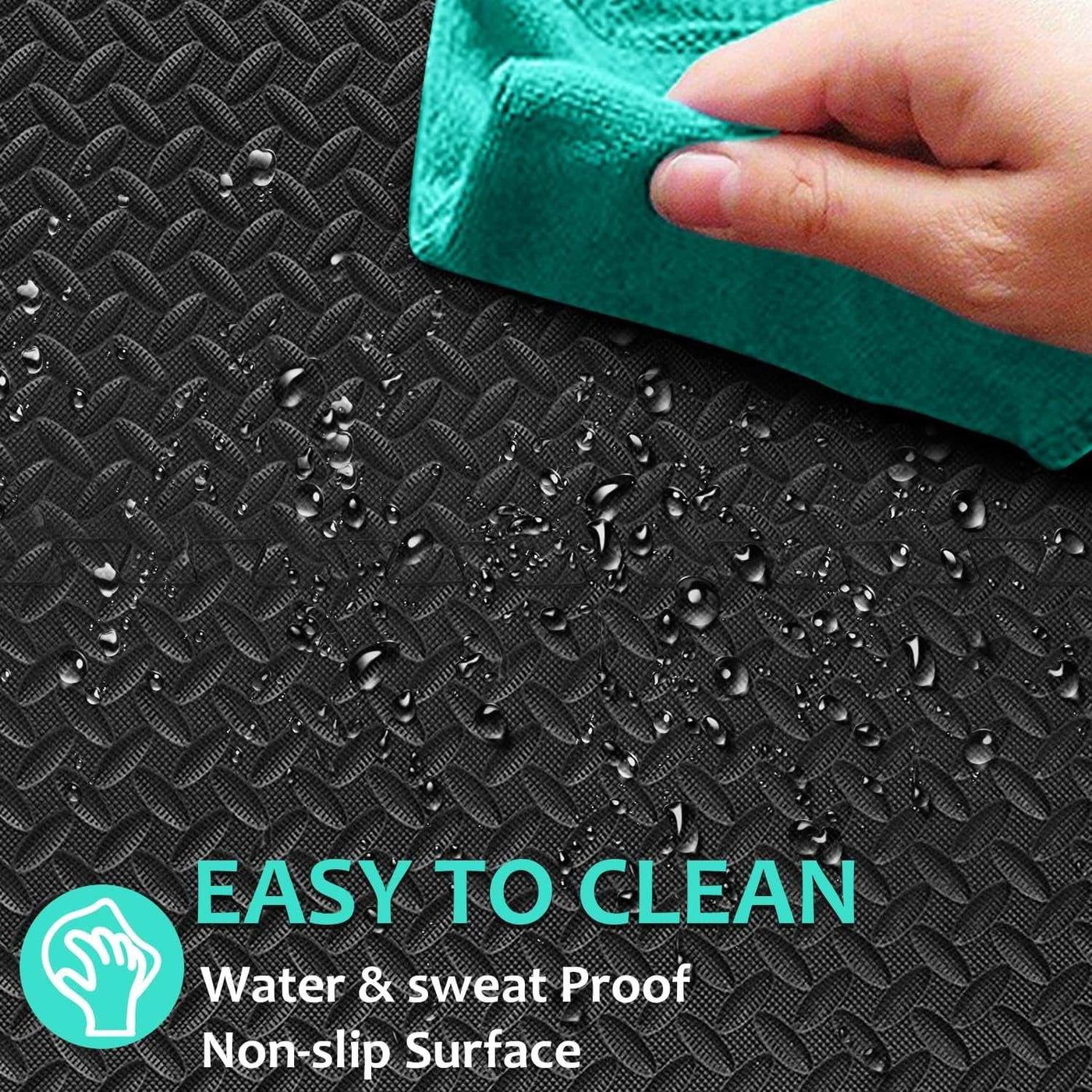 Puzzle Exercise Mat with 12/24/48 Tiles Interlocking Foam Gym Mats, 24'' X 24'' EVA Foam Floor Tiles, Protective Flooring Mats for Gym Equipment