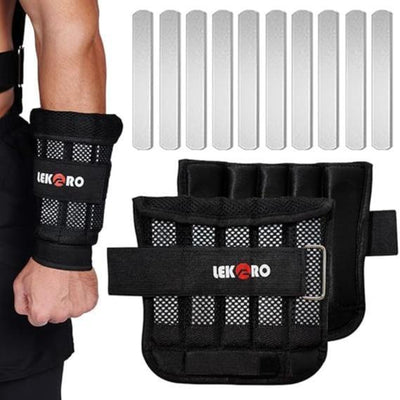Wrist Arm Weights, Adjustable Wrist Weights, Removable Wrist Ankle Weights for Men Women, for Fitness, Walking, Jogging, Workout, Running, 1Pair 2 Pack,Outdoorfun
