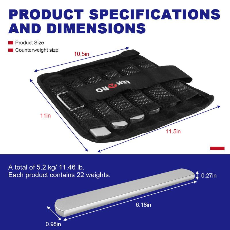 Wrist Arm Weights, Adjustable Wrist Weights, Removable Wrist Ankle Weights for Men Women, for Fitness, Walking, Jogging, Workout, Running, 1Pair 2 Pack,Outdoorfun