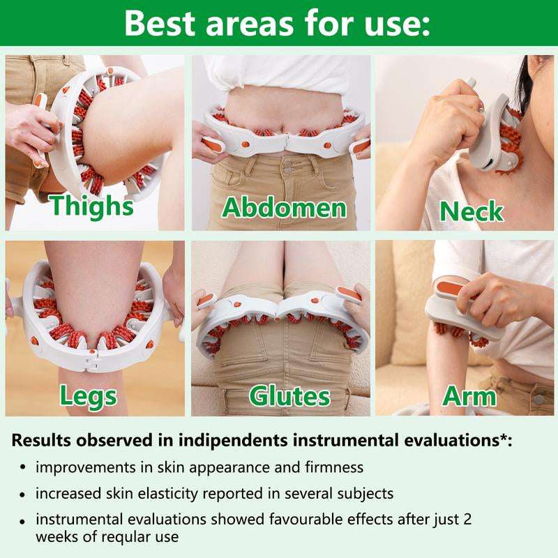 Soulyis Cellulite Manual Push-Pull Roller - Thigh, Calf, Waist Push-Pull Tool - Deep Tissue Pain Relief, Body Sculpting, Anti-Inflammation and Fast Recovery, Pilates Equipment