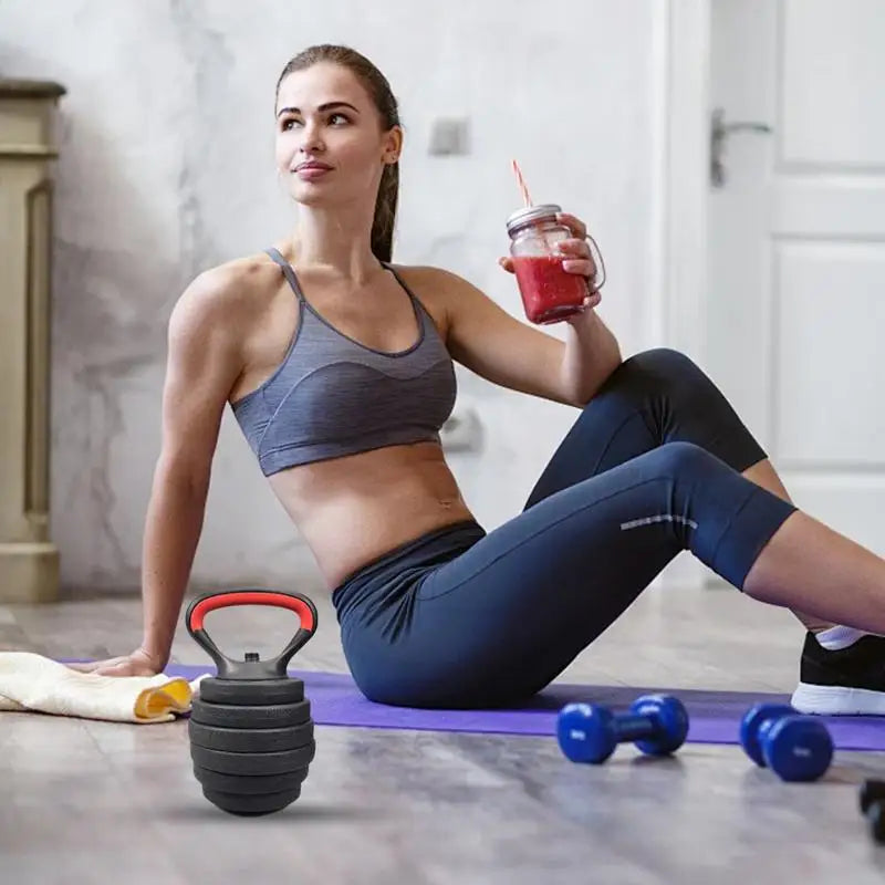 Fitness Adjustable Metal Kettlebell 