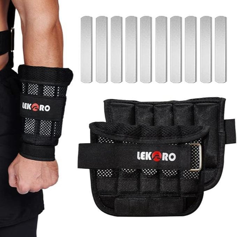 Wrist Arm Weights, Adjustable Wrist Weights, Removable Wrist Ankle Weights for Men Women, for Fitness, Walking, Jogging, Workout, Running, 1Pair 2 Pack,Outdoorfun