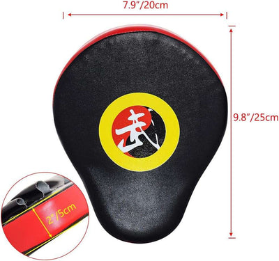 2PCS Curved Punching Mitts Boxing Pads Hand Target Gloves Training Focus Pads for Kickboxing Muay Thai MMA Martial Art UFC for Kids, Men & Women