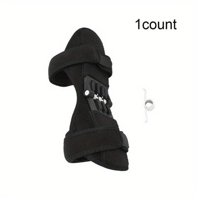 Knee Support Brace with 4 Springs, Knee Brace for Men & Women, Leg Protector, Universal Sports Knee Pads for Running Jogging Cycling