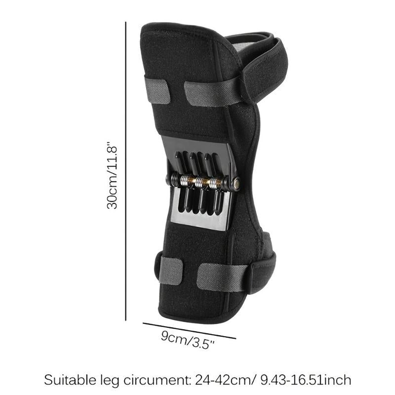Knee Support Brace with 4 Springs, Knee Brace for Men & Women, Leg Protector, Universal Sports Knee Pads for Running Jogging Cycling