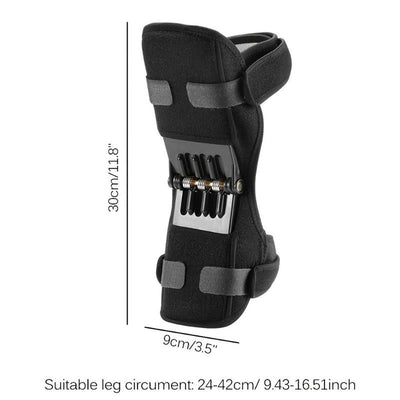 Knee Support Brace with 4 Springs, Knee Brace for Men & Women, Leg Protector, Universal Sports Knee Pads for Running Jogging Cycling