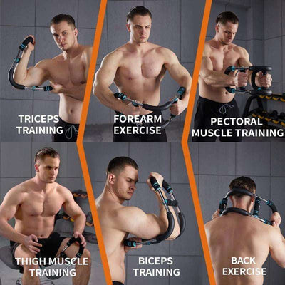 Arm Trainer、Chest Workout Strengthen Chest and Arm Muscles Men'S Fitness Trainer Detachable Portable Spring Resistance Home Fitness Equipment