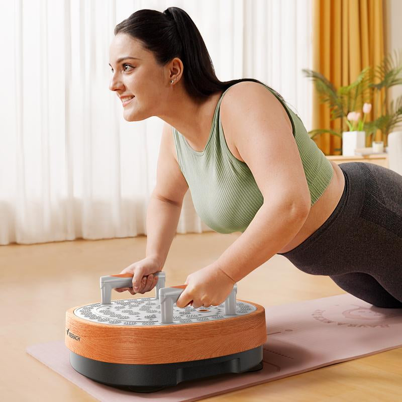 MERACH round Model Vibration Plate Exercise Machine with Massage, Lymphatic Drainage Machine, Whole Body Workout for Fitness, Gifts